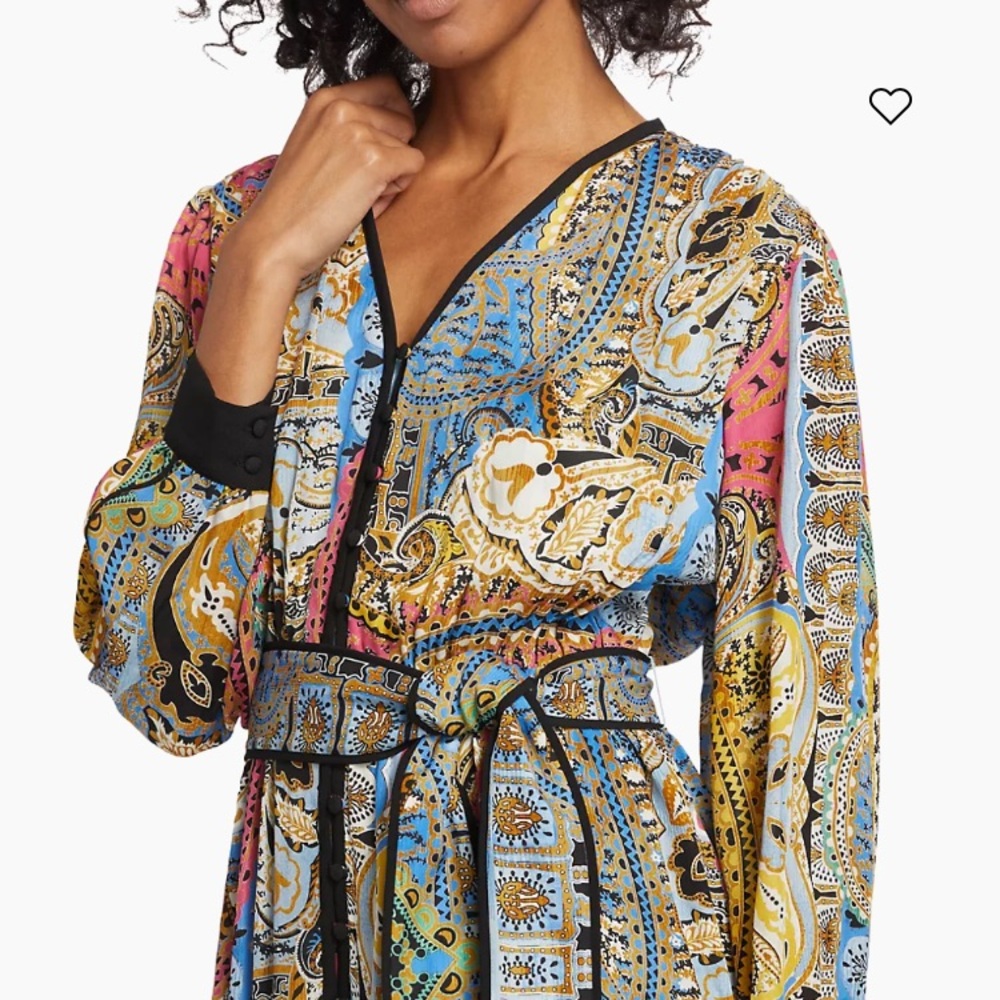 Elie Tahari Camren paisley silk dress - Picture 6 of 11